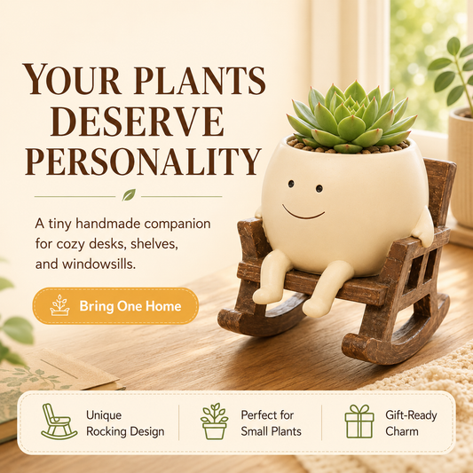 Little Ollie The Rocking Planter